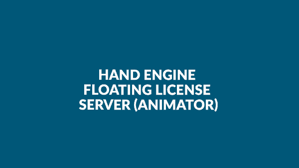 Hand Engine Animator floating license server