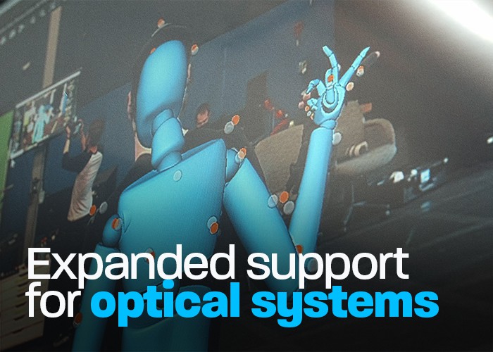 Expanded support for optical systems
