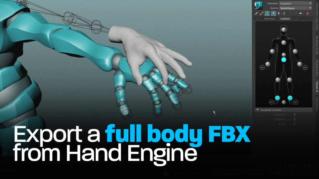 Export full body FBX files from Hand Engine 1.3.0