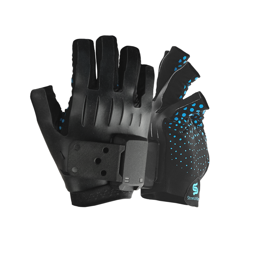 Studio Glove with Universal tracking mount. For use with OptiTrack, Vicon or Qualysis, and for Tundra and Vive trackers.